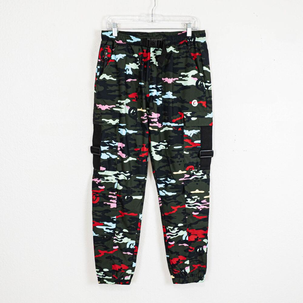 Cookies SF Men's Camo Cargo Jogger Pant Green multi sz Medium